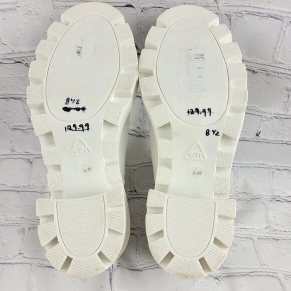 NWOB GB the Change So-Lution Sustainable Leather Chunky Lug Sole Booties - Picture 13 of 14